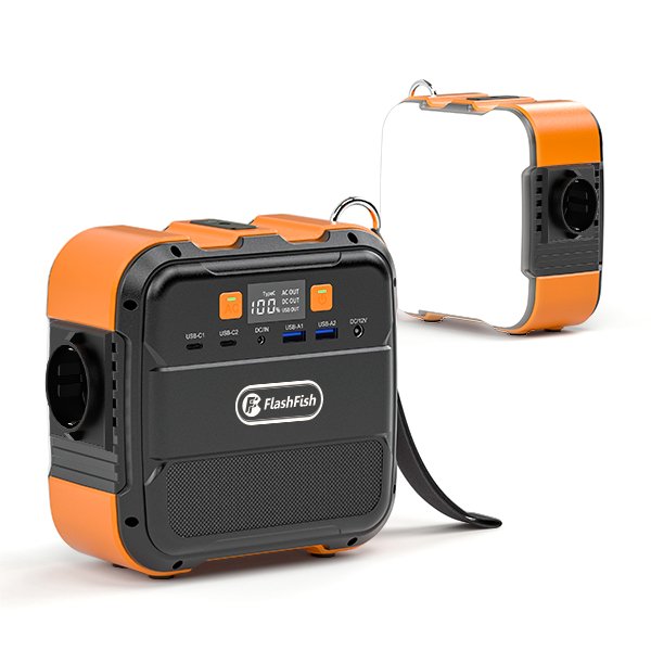 Mini-centrale électrique portable Flashfish A101 | 120 W 98 Wh/26 400 mAh | Expédié depuis l'entrepôt allemand