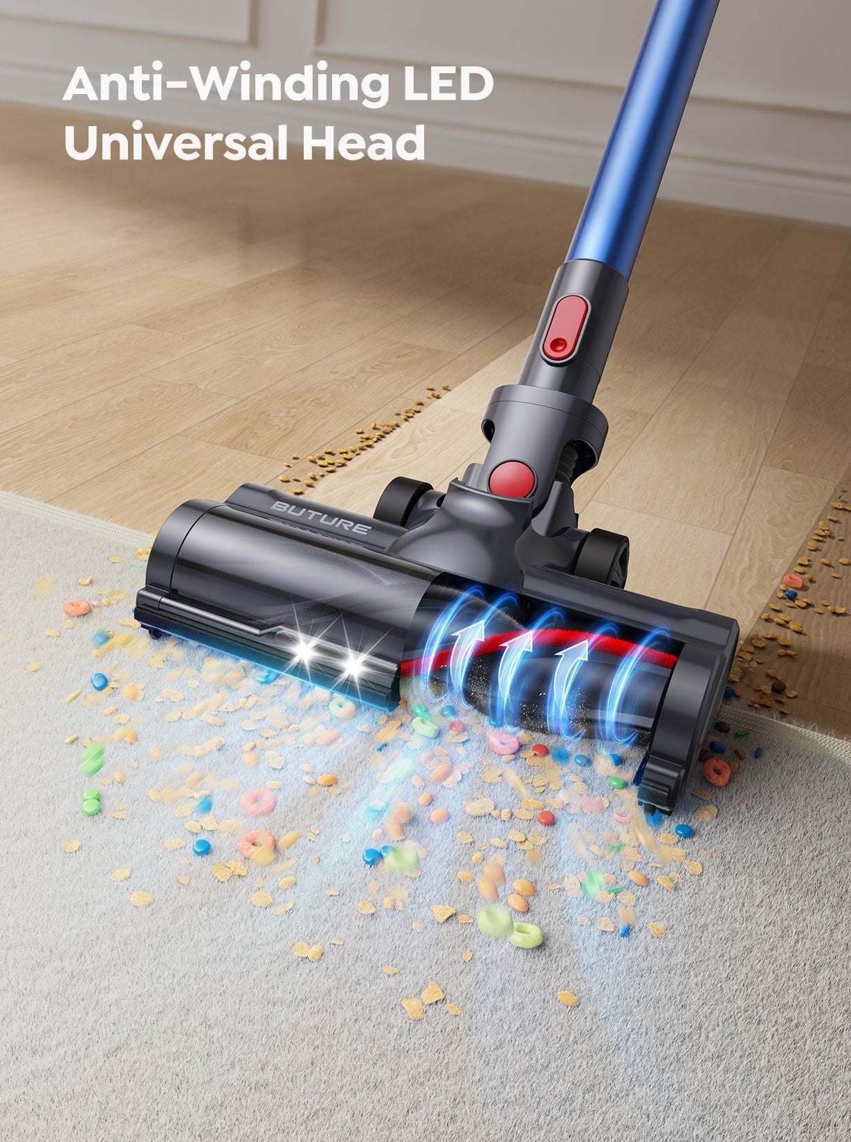 Buture JR700 Blue Cordless Vacuum Cleaner