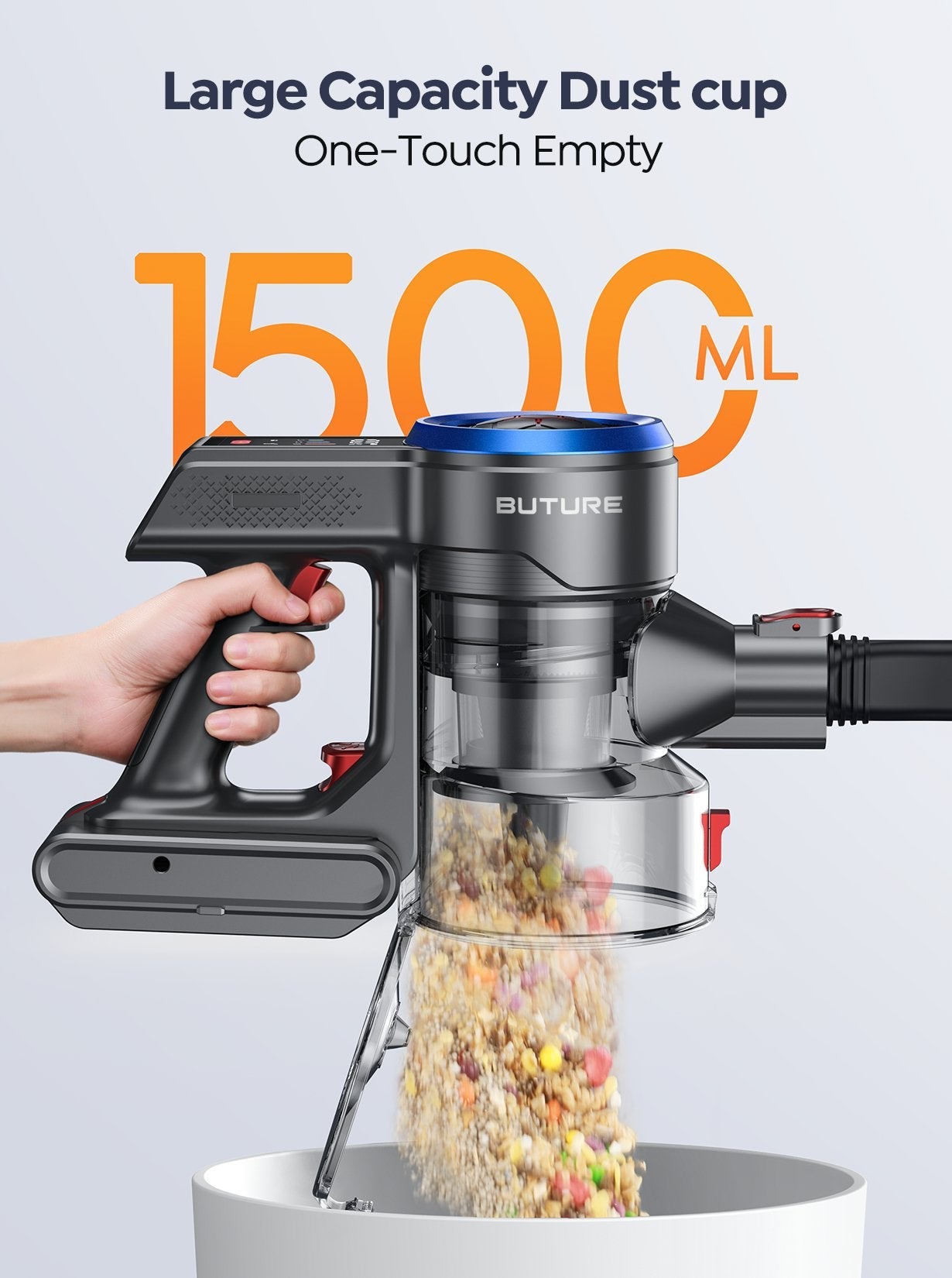 Buture JR700 Blue Cordless Vacuum Cleaner