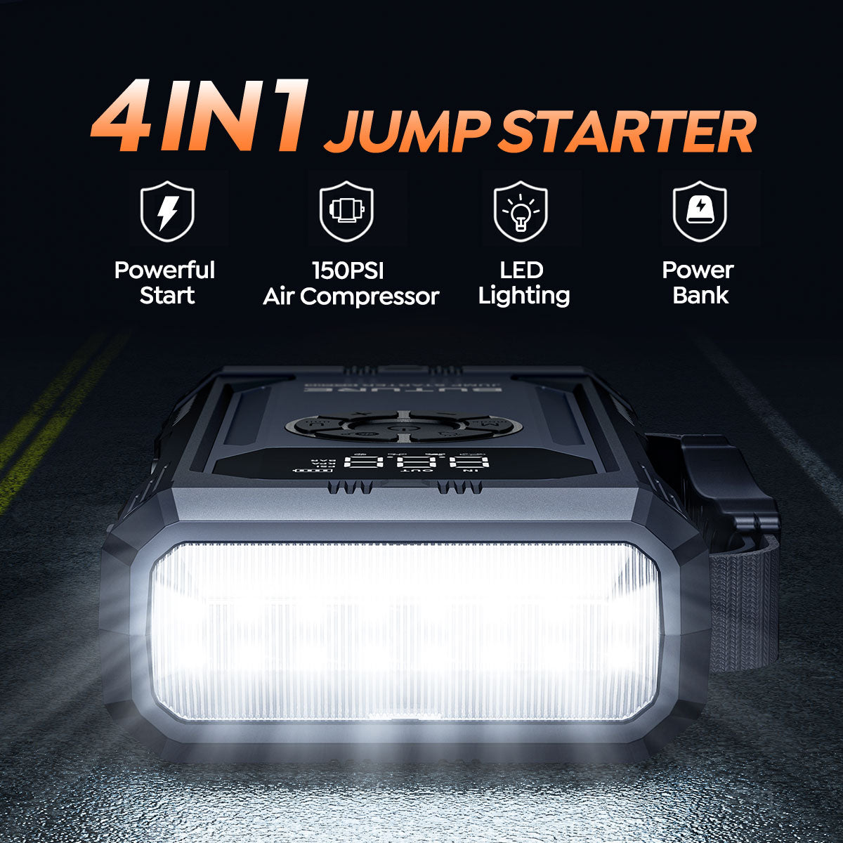 Buture Beta06 Car Jump Starter 4000A with Air Compressor