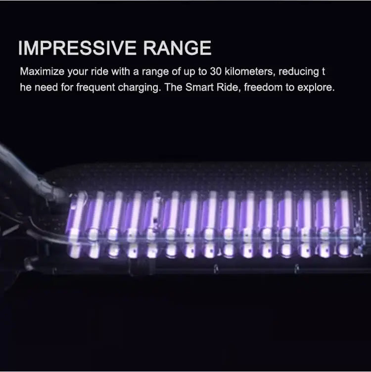 EMOKO electric scooter battery showcasing impressive range up to 30 kilometers for longer rides