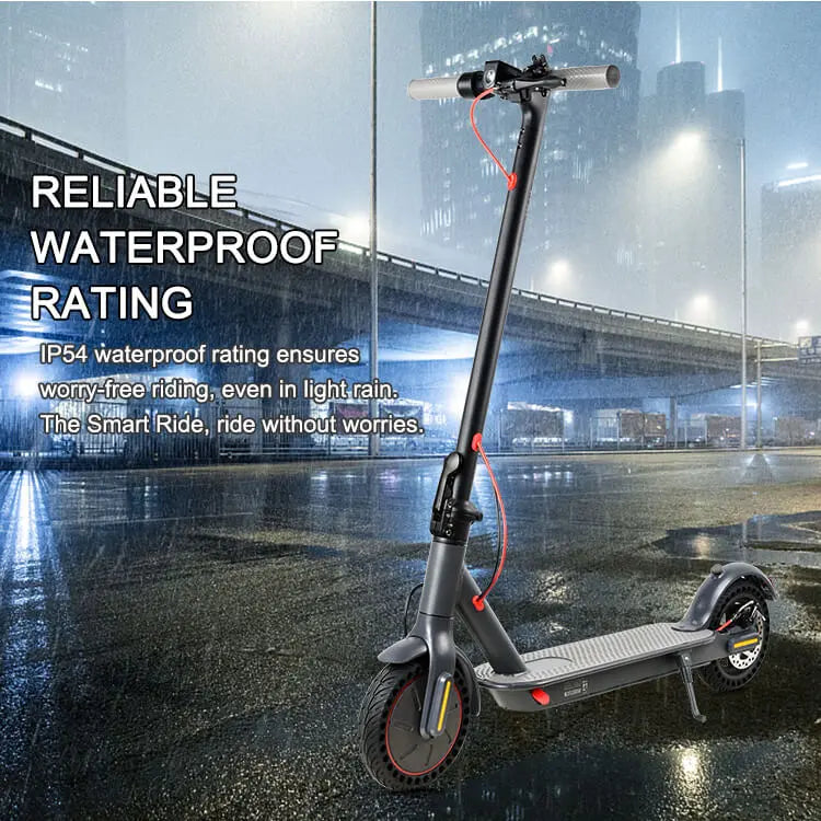 EMOKO electric scooter with waterproof rating for reliable riding in light rain and wet conditions