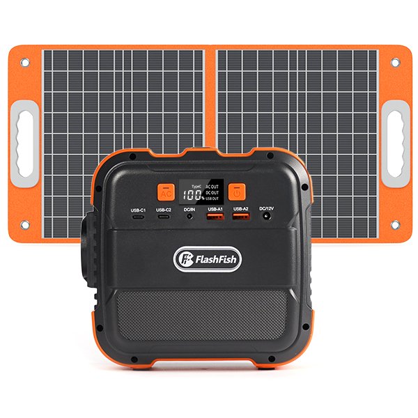 Mini-centrale électrique portable Flashfish A101 | 120 W 98 Wh/26 400 mAh | Expédié depuis l'entrepôt allemand 