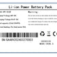 Emoko 48V 20ah electric bike battery label with voltage and safety information