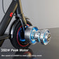 EMOKO electric scooter front wheel showing 350W peak motor for long range commuter e scooter