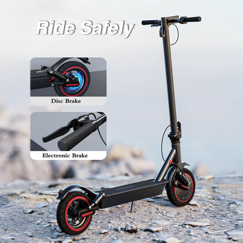 EMOKO long range commuter e scooter with disc brake and electronic brake for safe riding on rocky terrain