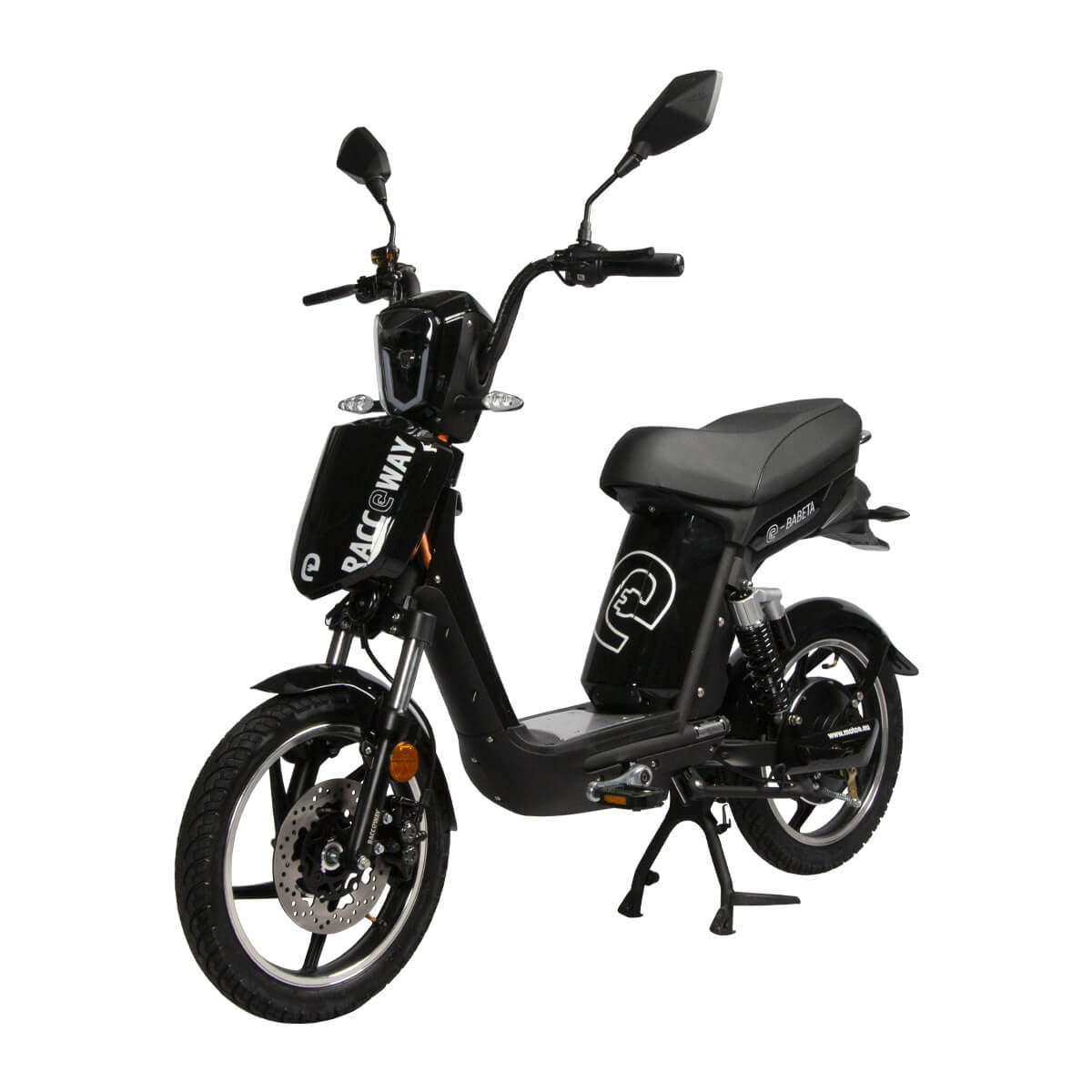 Trottinette électrique RACCEWAY® E-BABETA® MOTOE-1B avec batterie 12 Ah, expédiée depuis l'entrepôt de l'UE
