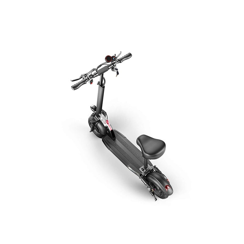 EMOKO portable commuter electric scooter with seat and black frame for urban travel